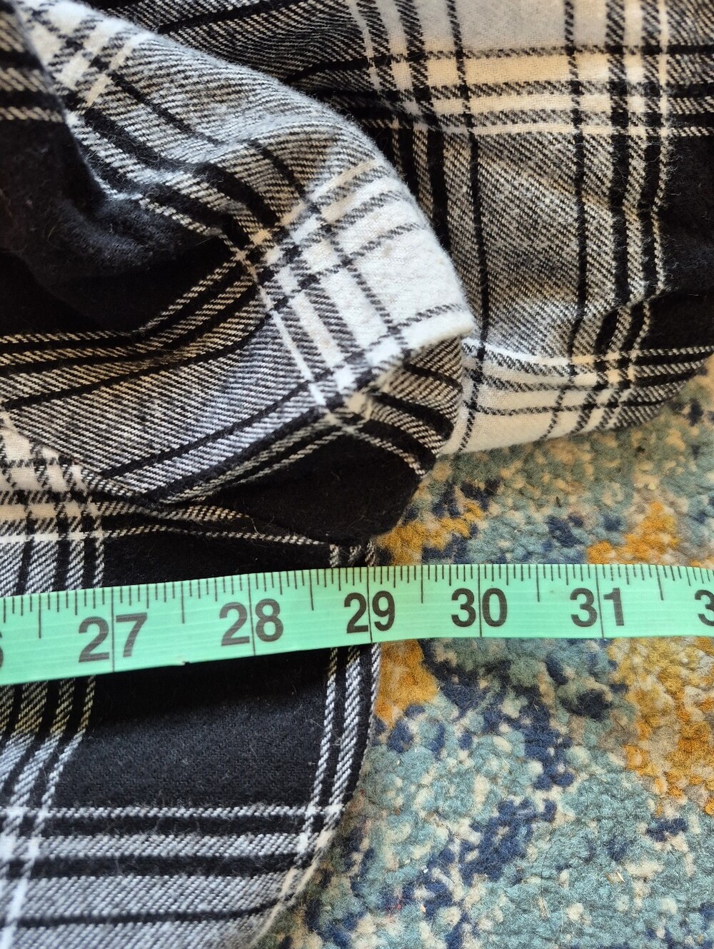 100% Cotton Plaid Nightgown Or Dress Square Neckline 4X - Picture 7 of 7